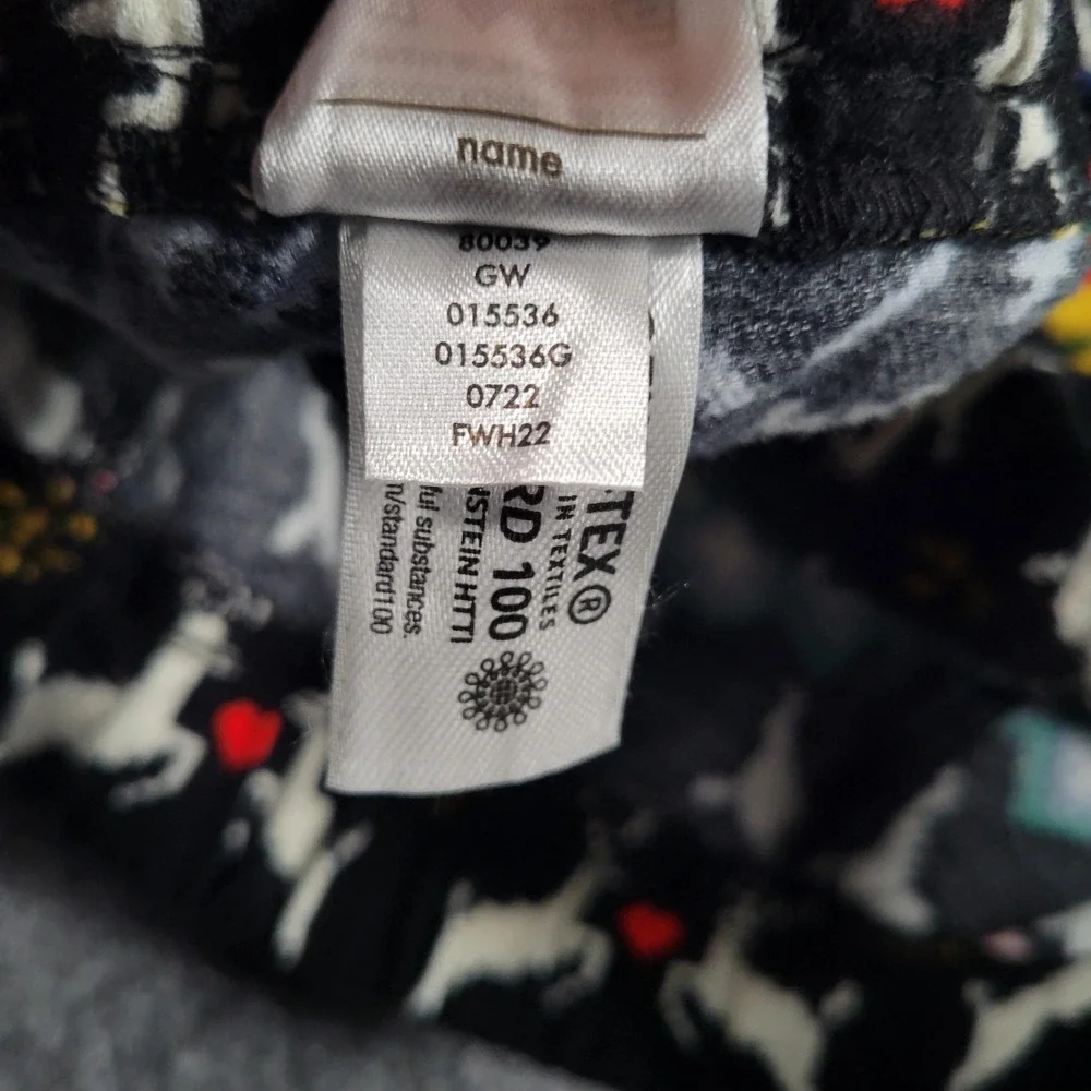 Hanna Andersson Fleece Pants Girls Medium Multicolor Fair Isle Christmas Pajamas